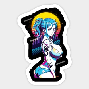 One Piece Nami Retro Art Sticker